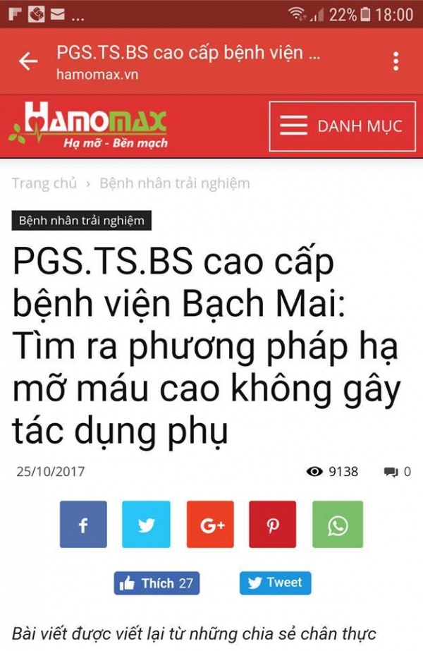 Làm rõ thông tin bác sĩ BV Bạch Mai quảng cáo thực phẩm chức năng