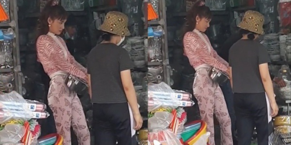 Lộ hình ảnh Nhã Phương mặc quần hoa đi chợ, đúng chuẩn bà nội trợ "quê mùa"