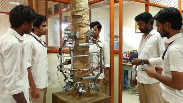 Các nhà khoa học Ấn Độ phát triển thành công robot hái dừa, năng suất cao hơn cả con người