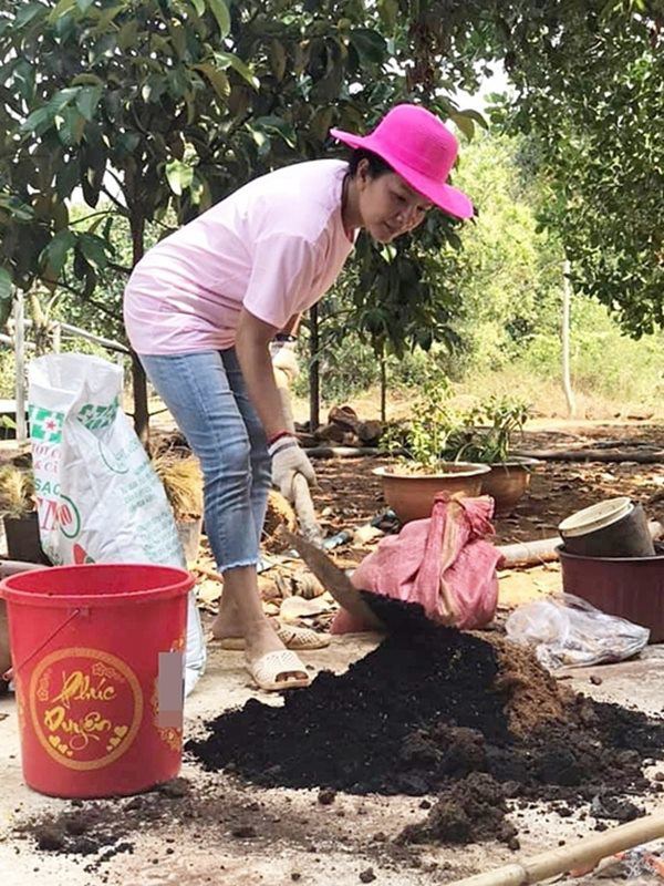 Nhà Celeb: "Nữ hoàng cảnh nóng" Kiều Trinh về Bình Phước làm vườn, thu hoạch nấm hiếm 2 triệu/kg