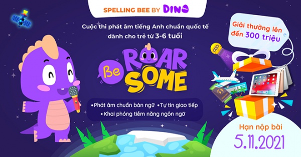 Spelling Bee by Dino sân chơi bổ ích cho trẻ mùa dịch