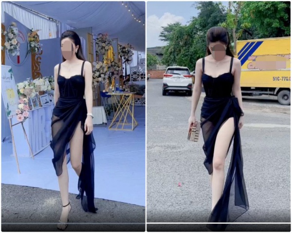 Đi đám cưới bạn thân, gái xinh Đồng Nai mặc như đi bar bị dân tình phản ứng