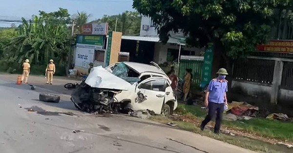 Ô tô “điên” tông xe máy ở Nghệ An, 2 vợ chồng tử vong, nhiều người bị thương
